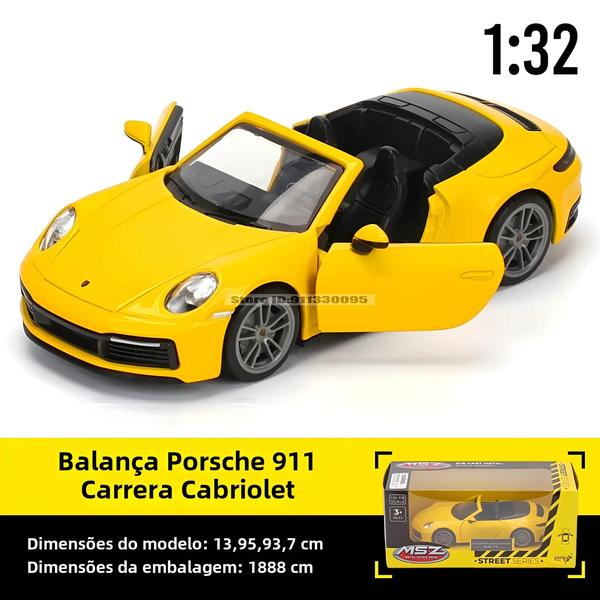 Imagem de Miniatura de Carro em Escala 1:32 - Porsche 911 GT3 RS, Audi, BMW e Nissan