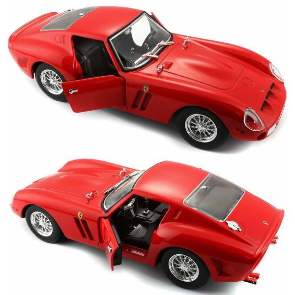 Imagem de Miniatura De Ferro Ferrari 250 GTO 18cm Escala 1/24 Bburago