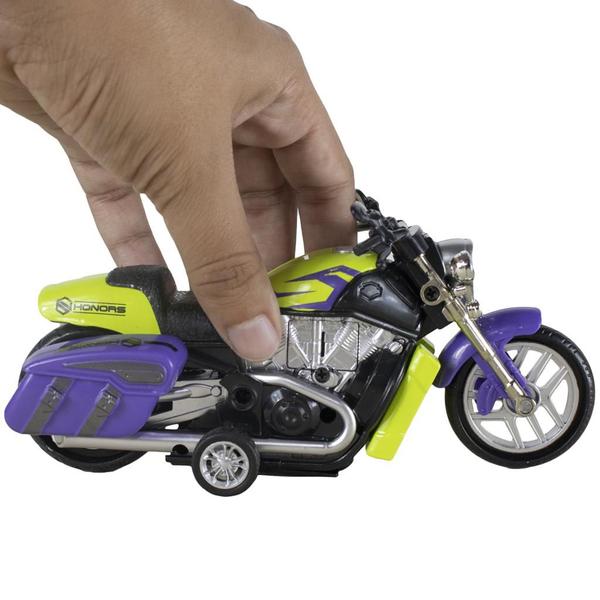 Imagem de Miniatura de ferro moto custom para viagem