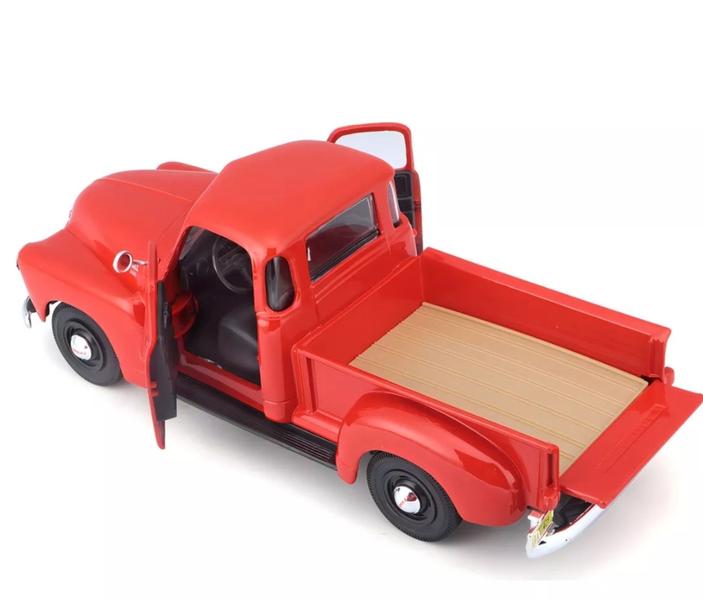 Imagem de Miniatura de metal Chevrolet 3100 1950 pickup escala 1/25 Maisto