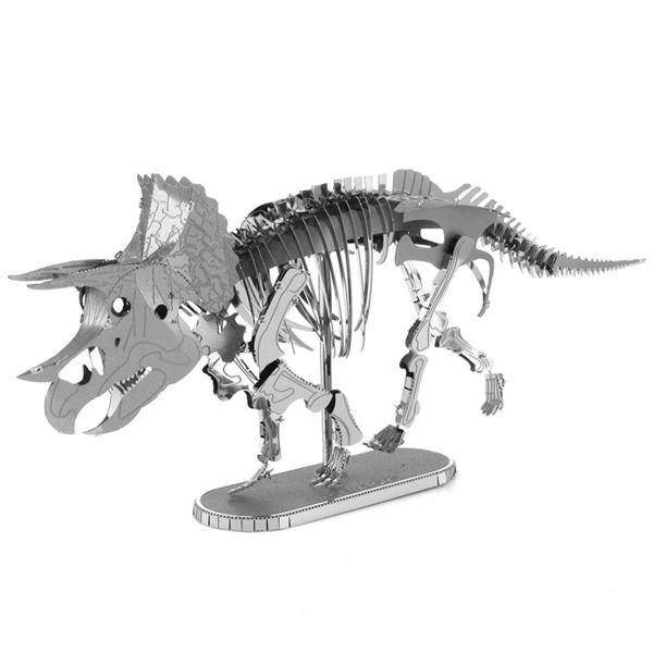 Imagem de Miniatura De Montar Metal Dinossauro Triceratops Skeleton