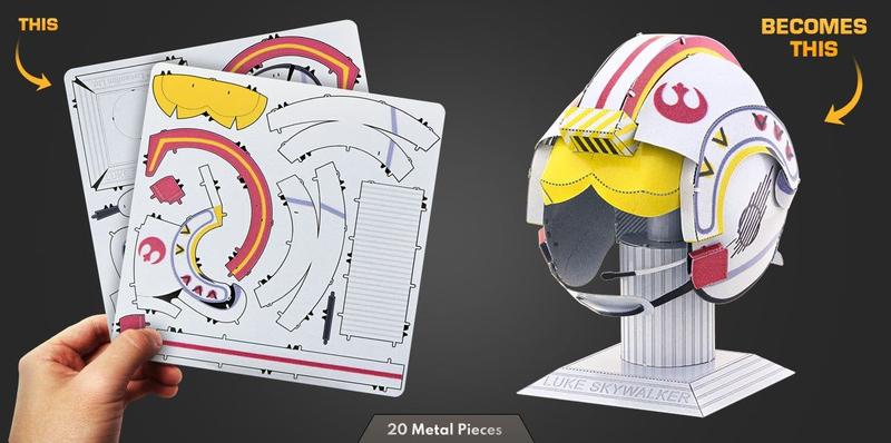 Imagem de Miniatura De Montar Metal Star Wars Luke Skywalker Helmet