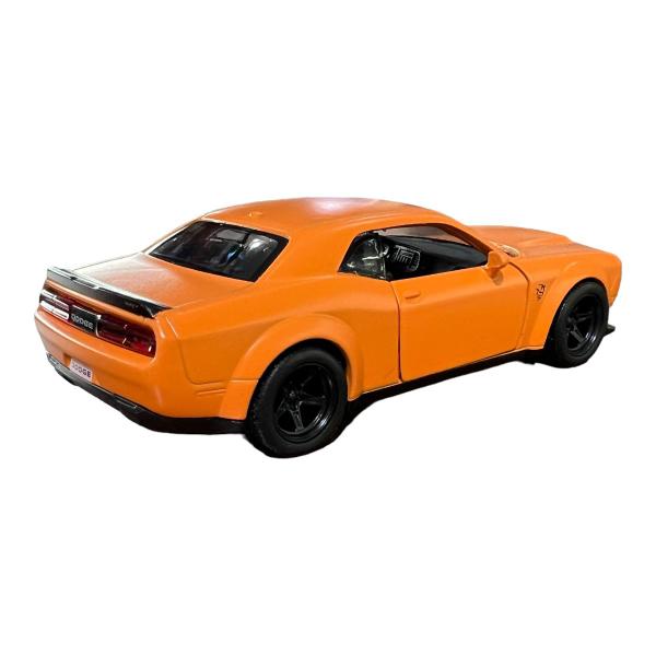 Imagem de Miniatura Dodge Challenger SRT Demon Laranja RMZ 1:38