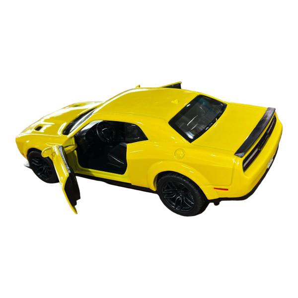 Imagem de Miniatura Dodge Challenger SRT Hellcat Amarelo Metal 1:24