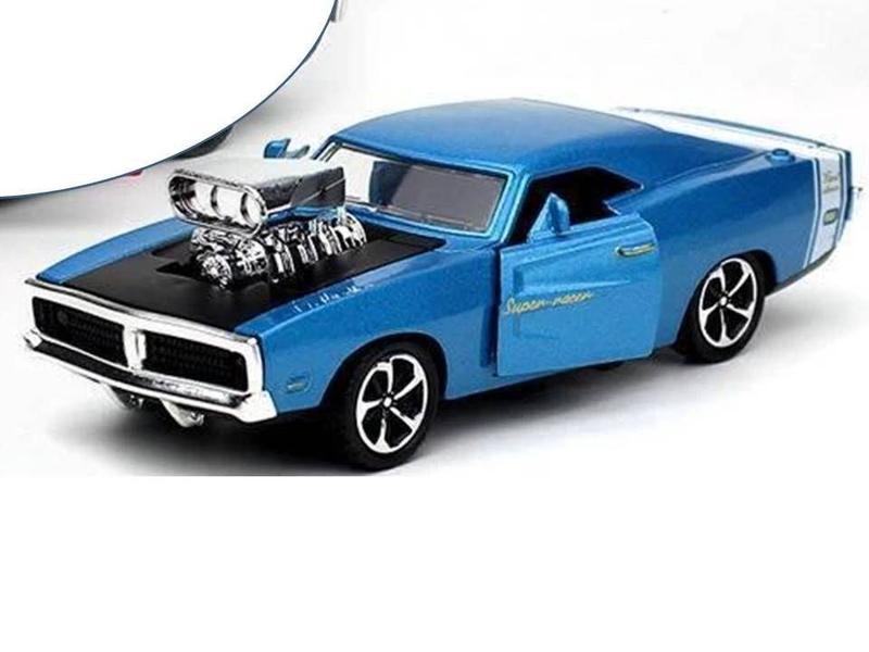 Imagem de Miniatura Dodge Charger Velozes e Furiosos Metal e Fricção 1:32 Azul