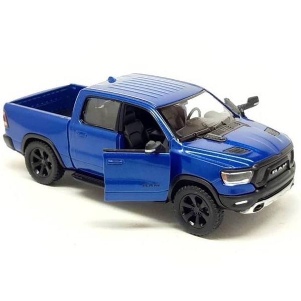 Imagem de Miniatura Dodge RAM 1500 2019 Kinsmart 1/46 Metal e Fricção Azul