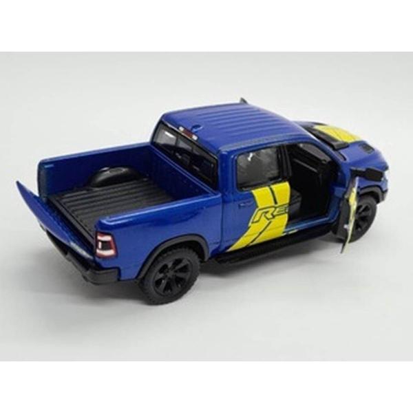 Imagem de Miniatura Dodge RAM 1500 2019 Rebel Kinsmart 1/46 Metal e Fricção Azul