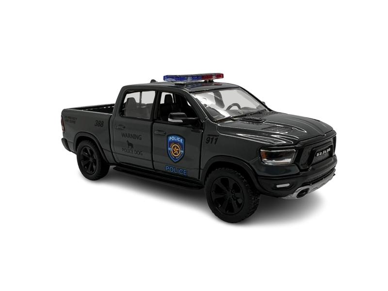 Miniatura Dodge Ram 1500 Rebel Policia Metal 1:46 - Kinsmart Imagem de Miniatura Dodge Ram 1500 Rebel Policia Metal 1:46