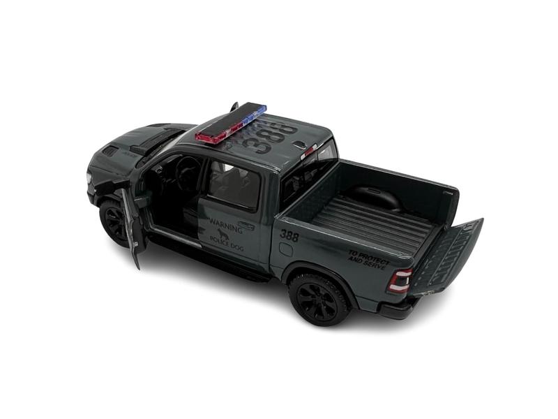 Miniatura Dodge Ram 1500 Rebel Policia Metal 1:46 - Kinsmart Imagem de Miniatura Dodge Ram 1500 Rebel Policia Metal 1:46