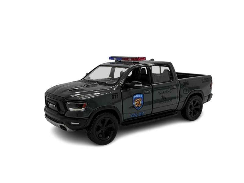 Miniatura Dodge Ram 1500 Rebel Policia Metal 1:46 - Kinsmart Imagem de Miniatura Dodge Ram 1500 Rebel Policia Metal 1:46