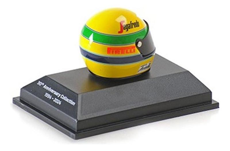 Imagem de Miniatura F1 Capacete Ayrton Senna 1984 1/8 First Gp Brasil