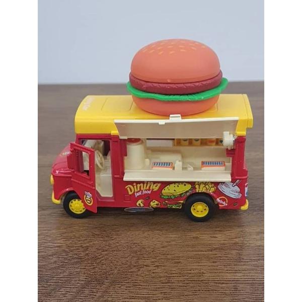 Imagem de Miniatura Fast Food Truck Musical Escala 1:36 Metal e Fricção Sanduiche