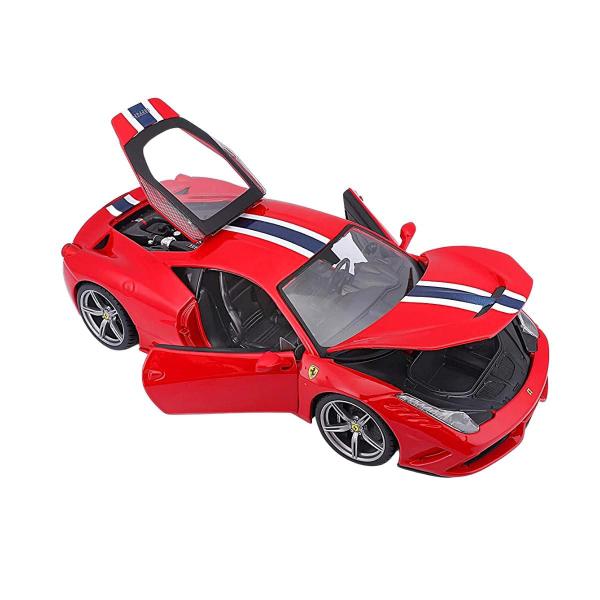 Imagem de Miniatura Ferrari 458 Speciale 1/18 Race E Play Vermelha Bburago 16002