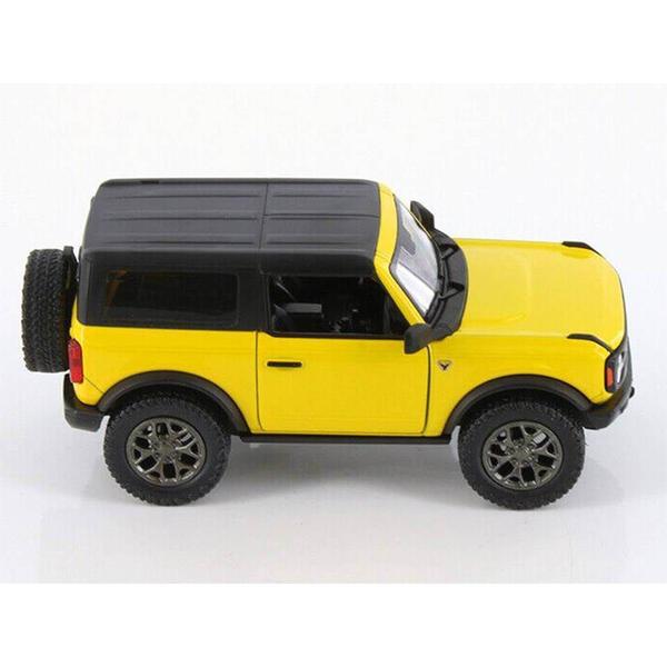 Imagem de Miniatura Ford Bronco 2022 Kinsmart 1/34 Metal e Fricção Amarelo