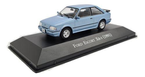 Imagem de Miniatura Ford Escort Xr3 1991 Azul Inesquecíveis 1:43