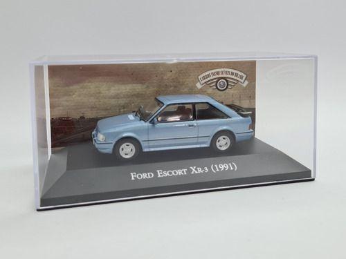 Imagem de Miniatura Ford Escort Xr3 1991 Azul Inesquecíveis 1:43