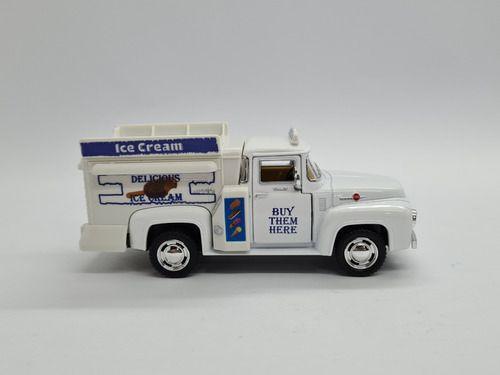 Imagem de Miniatura Ford F100 1956 Ice Cream Metal 1:38