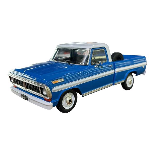 Imagem de Miniatura Ford F100 1971 Azul Metal California 1:24