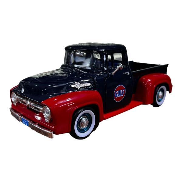 Imagem de Miniatura Ford F100 Pickup 1955/56 Gulf Metal 1:24