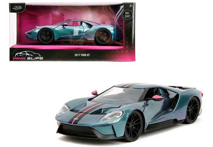 Miniatura Ford GT 2017 verde Jada 1/24 Imagem de Miniatura Ford GT 2017 verde Jada 1/24