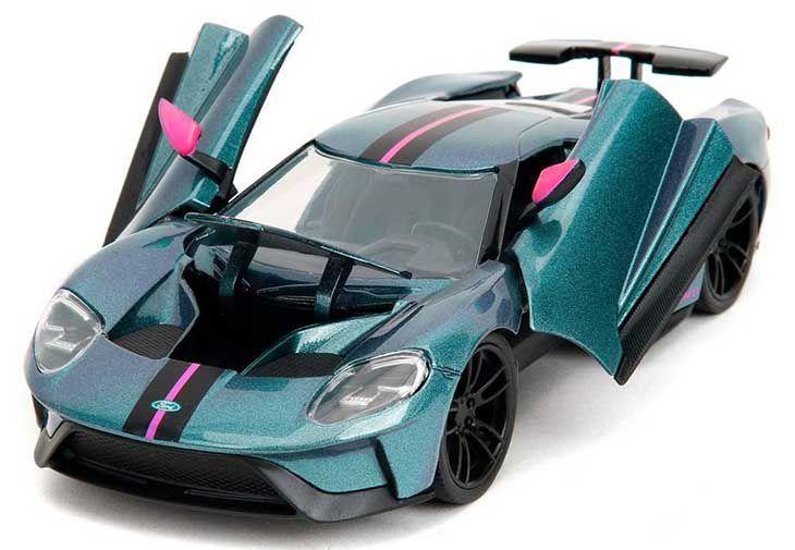 Miniatura Ford GT 2017 verde Jada 1/24 Imagem de Miniatura Ford GT 2017 verde Jada 1/24