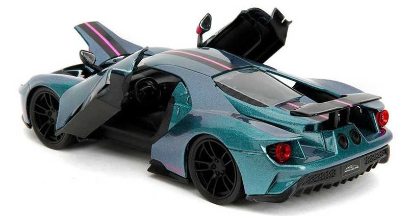 Miniatura Ford GT 2017 verde Jada 1/24 Imagem de Miniatura Ford GT 2017 verde Jada 1/24