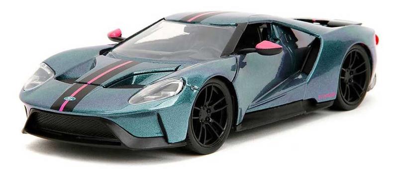 Miniatura Ford GT 2017 verde Jada 1/24 Imagem de Miniatura Ford GT 2017 verde Jada 1/24