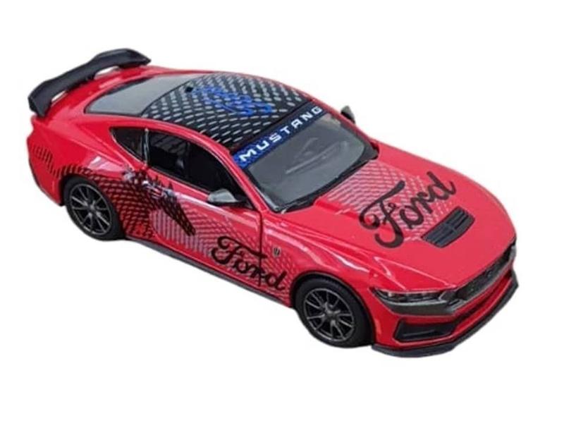 Imagem de Miniatura Ford Mustang Dark Horse 2024 Kinsmart 1/38 Metal e Fricção Vermelho