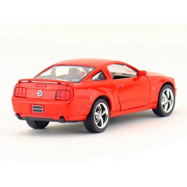 Imagem de Miniatura Ford Mustang GT 2006 Kinsmart 1/38  Metal e Fricção Vermelho