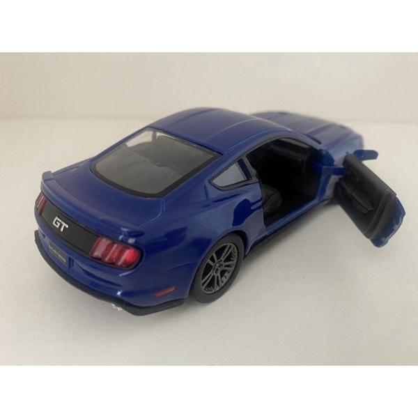 Imagem de Miniatura Ford Mustang GT 2015 Kinsmart 1/38 Metal e Fricção Azul