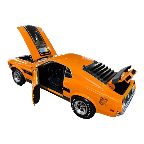 Imagem de Miniatura Ford Mustang Mach 1 1970 Laranja Maisto 1:18