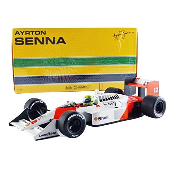 Imagem de Miniatura Fórmula 1 Mclaren Honda Mp4/4 Campeão 1988 12 Ayrton Senna 1/18 Minichamps Min540881812