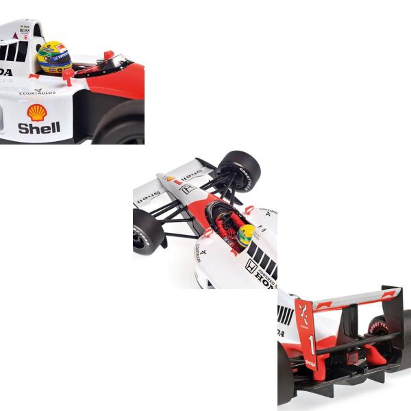 Imagem de Miniatura Fórmula 1 Mclaren Honda Mp4/6 1991 1 Ayrton Senna 1/18 Minichamps 540911801