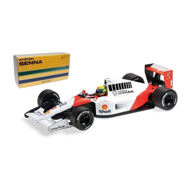 Imagem de Miniatura Fórmula 1 Mclaren Honda Mp4/6 1991 1 Ayrton Senna 1/18 Minichamps 540911801