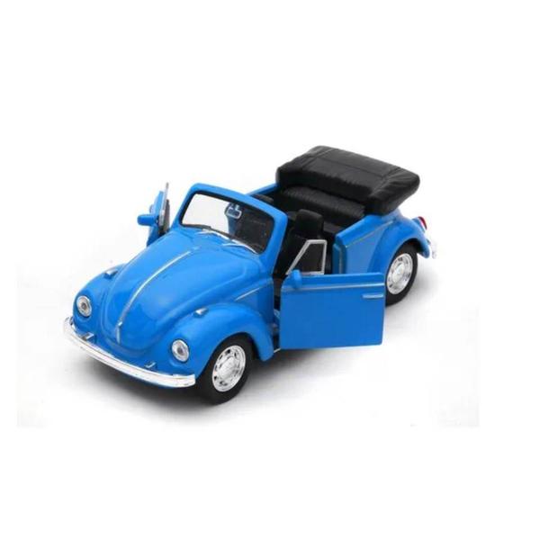 Imagem de Miniatura Fusca 1967 Conversível Welly 1/32 Metal e Fricção Azul