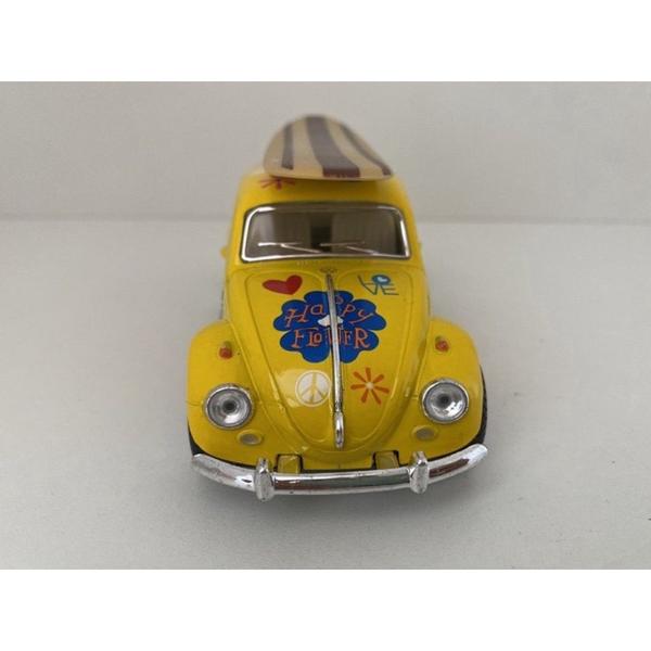 Imagem de Miniatura Fusca 1967 Kinsmart 1/32 com Prancha Florido Amarelo