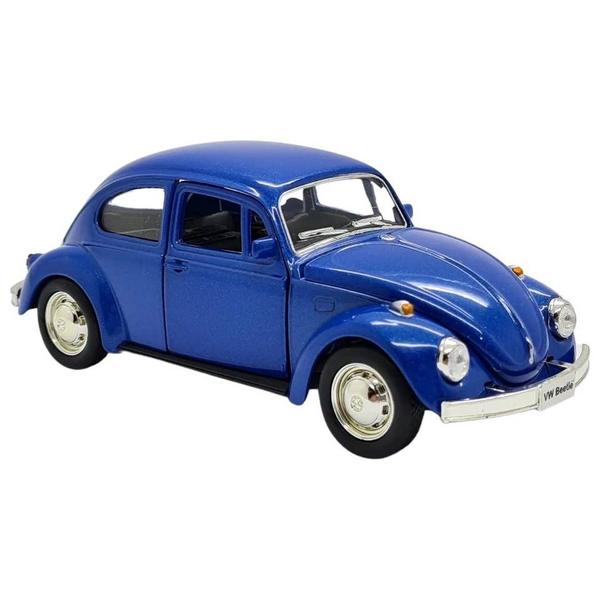 Imagem de Miniatura Fusca 1967 RMZ 1/32 Metal e Fricção Azul Brilhante