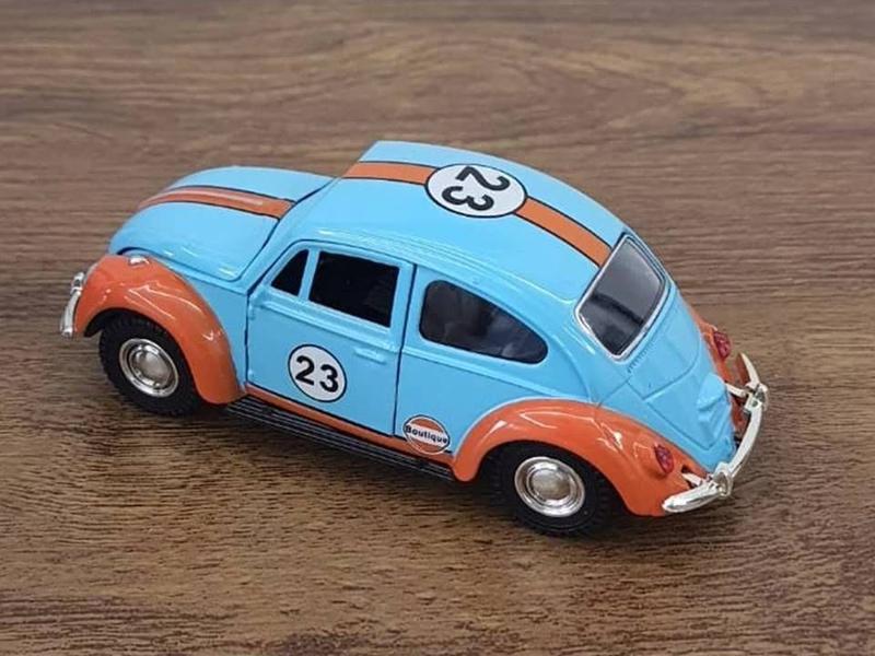 Imagem de Miniatura Fusca 23 QHT Car 1:32 Metal e Fricção Azul