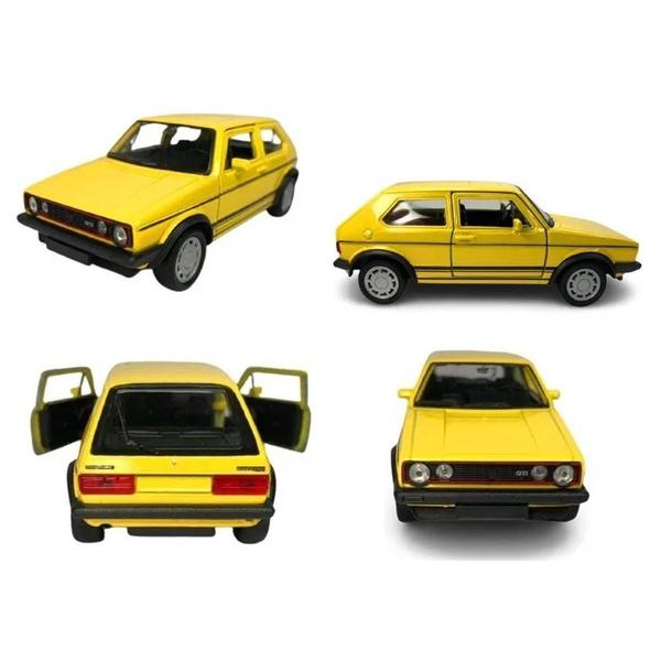 Imagem de Miniatura Golf GTi  Welly 1:18 Metal e Fricção Amarelo