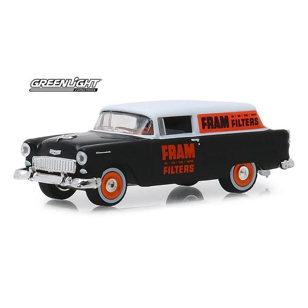 Imagem de Miniatura greenlight chevrolet one fifty sedan 1955 1/64