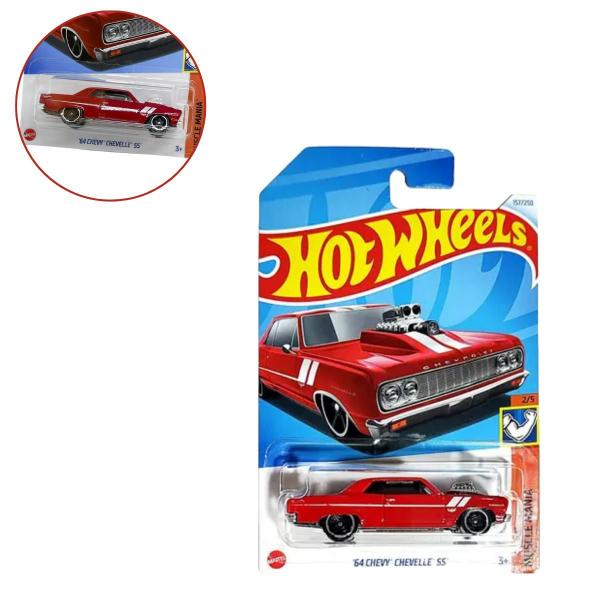 Imagem de Miniatura hot wheels - '64 chevy chevelle ss - htc58 - 157/250