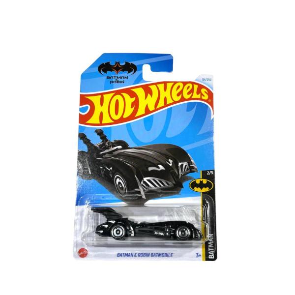 Miniatura hot wheels - batman & robin batman batmobile - hry54