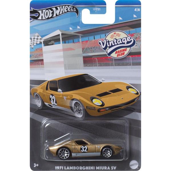 Imagem de Miniatura Hot Wheels Lamborghini Miura SV 1971 Vintage Racing