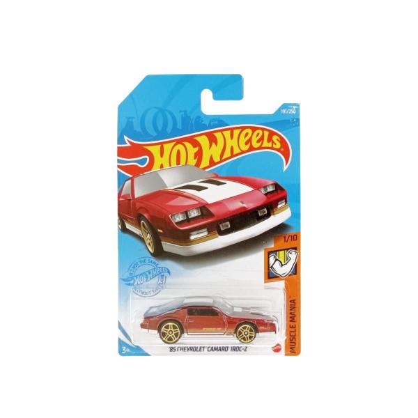 Imagem de   miniatura hotwheels - '85 chevrolet camaro iroc-z - gtb40 - 191/250