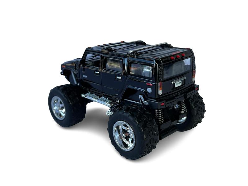 Imagem de Miniatura Hummer H2 Bigfoot Preto Metal 1:40