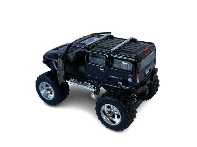 Imagem de Miniatura Hummer H2 Bigfoot Preto Metal 1:40