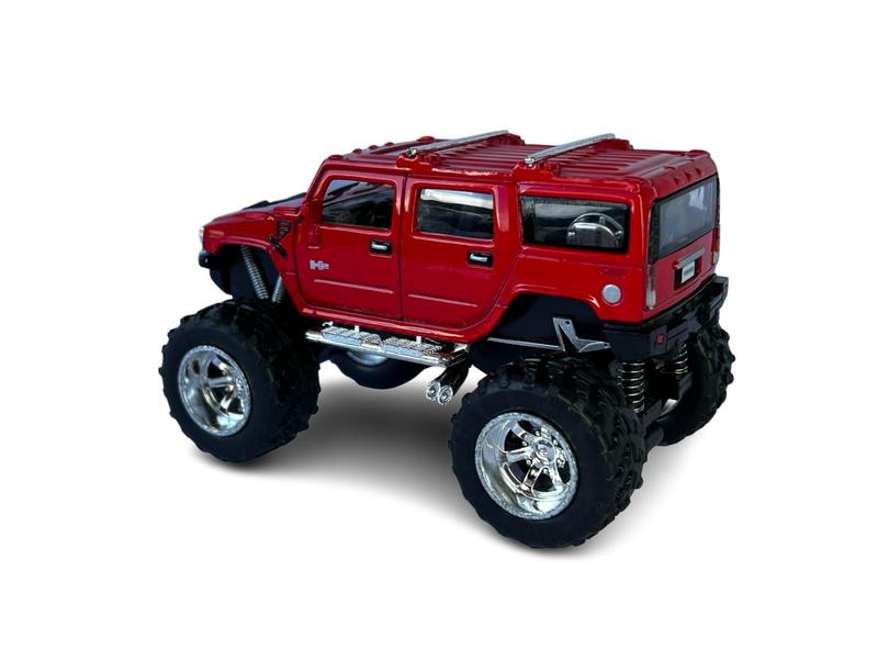 Imagem de Miniatura Hummer H2 Bigfoot Vermelho Metal 1:40