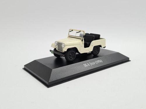 Imagem de Miniatura Ika Jeep 1956 Bege Metal 1:43