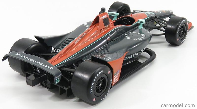 Imagem de Miniatura Indy 500 Zach Veach GP 1001 26 2018 1/18  Metal