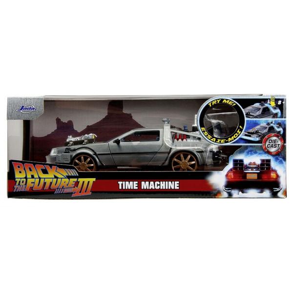 Imagem de Miniatura Jada De Volta para o Futuro 3 DeLorean Time Machine Railroad 1/24 c/ Luz Die-Cast